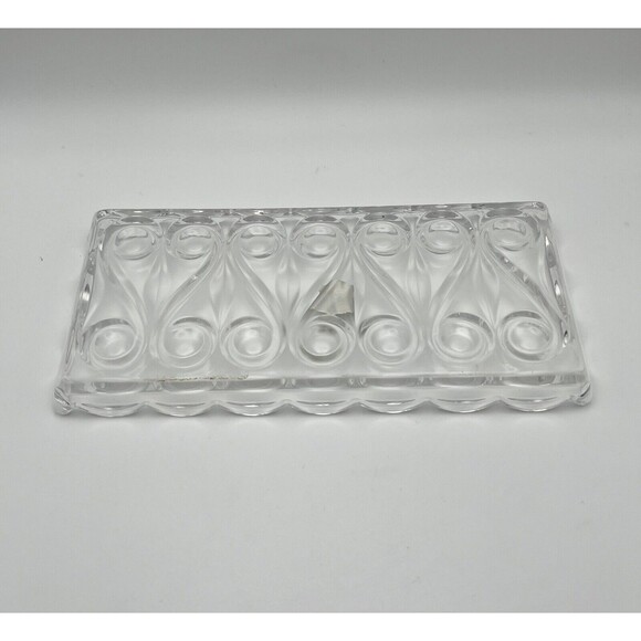 Vintage Golden Crown Lead Crystal 3-Piece Creamer, Sugar Bowl & Tray Set Germany - Picture 12 of 12